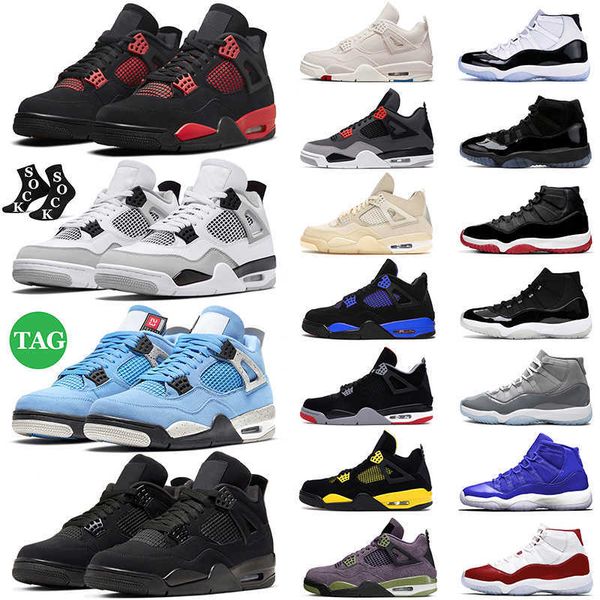 

jumpman 4 4s basketball shoes mens womens military black cat red thunder university blue sail 11 cool grey concord bred trainers sports