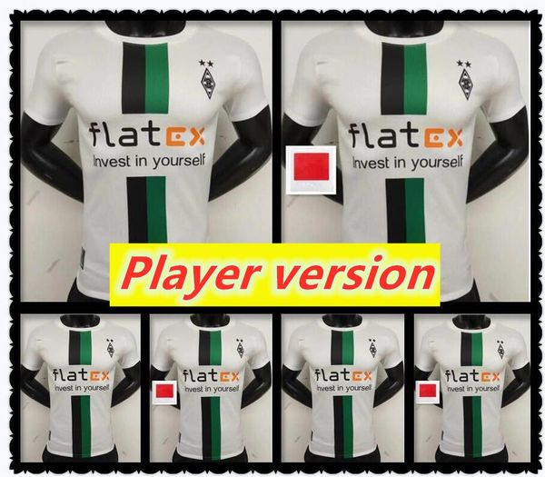 

player version 22 23 lainer monchengladbach soccer jerseys 2022 2023 gladbach thuram elvedi plea zakaria bensebaini neuhaus ginter hofmann f, Black;yellow