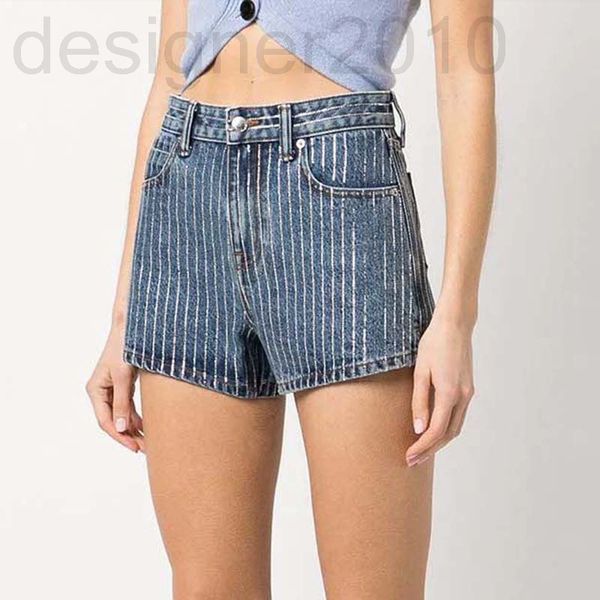 

women's jeans designer aw king 22 summer women's crystal diamond high waist shorts pants super shorts blue jeans 1q9m