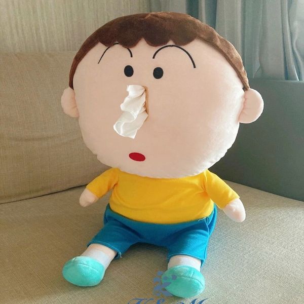 

crayon shin chan himawarigumi boochan plush toy pp cotton doll pillow tissue box funny cute cartoon creative 38-46cm 2 styles q version gift