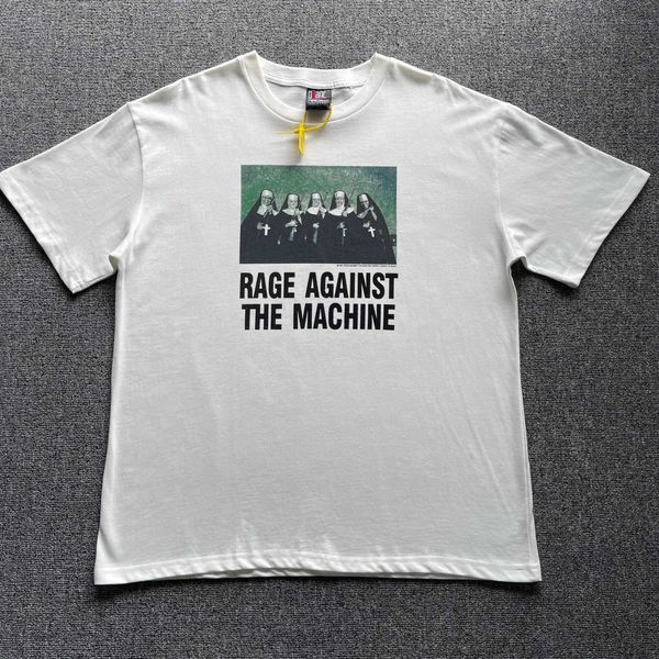 

rap metal band rage against the machine violent resistance robot like short sleeved t-shirt spot goods, White;black