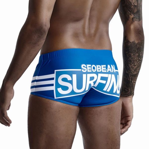 

men's swimwear summer man swimming trunks briefs letter print man's male beach bikini men swimsuits sunga pool swim shortsmen&#039