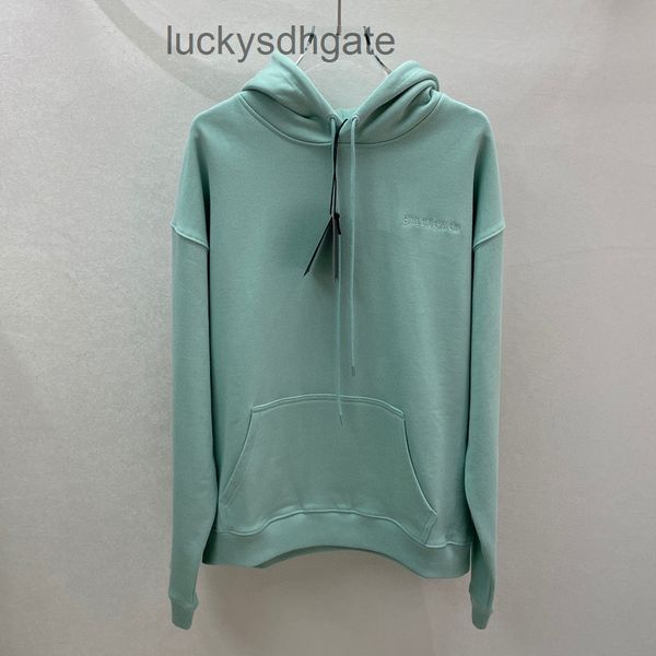 

designer brand hoodies ba lencia ga chaopai b green letter pullover, Black