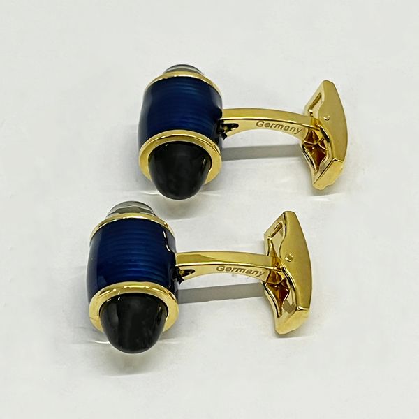 

luxury cuff links engraved letters classic french shirt cufflink with box, Silver