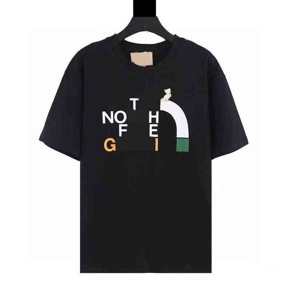 

designer mens womens plus tees short sleeve t shirt collaboration shirts face lady north size tee sweatshirt, White;black