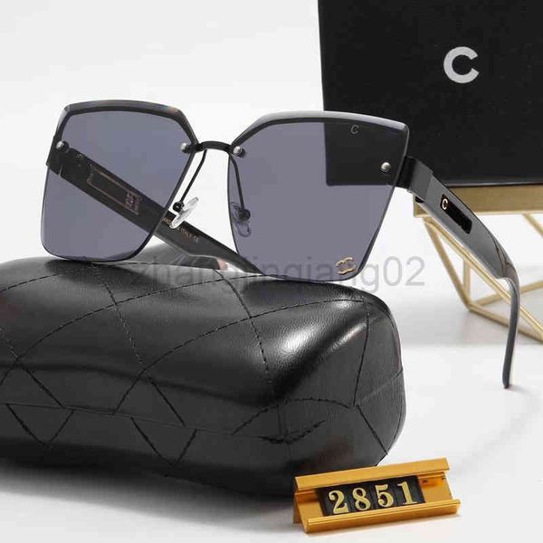 

designer channel sunglasses cycle luxurious woman mens fashion frameless square personalized ocean color gradient sunscreen eye protection t, White;black
