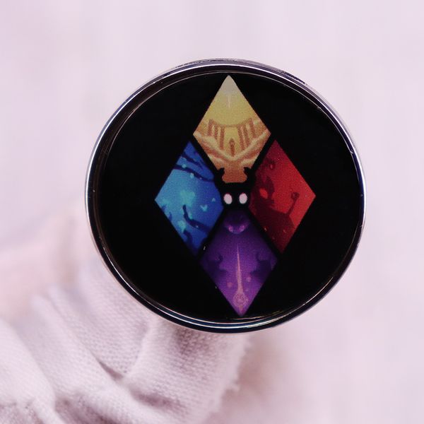 

hollow knight enamel pin cartoon shade wanderer brooch adventure game badge halloween gift, Blue
