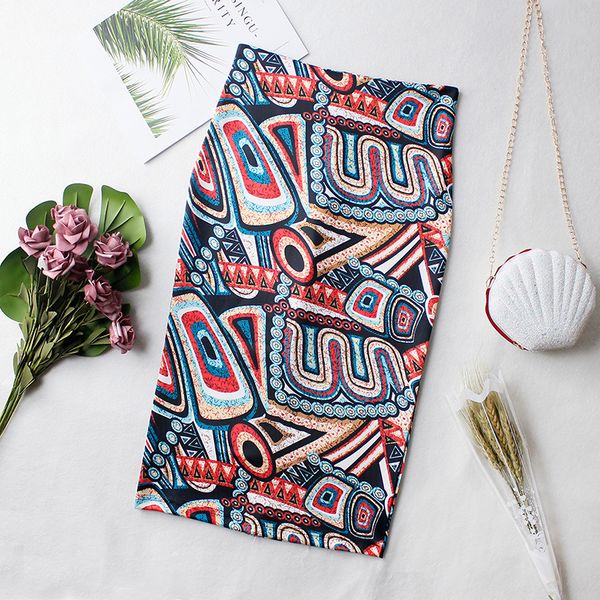 

spring summer women casual high waist slim bodycon vintage africa style stretch wrap hip pencil skirts bandage female midi y2k 220705, Black