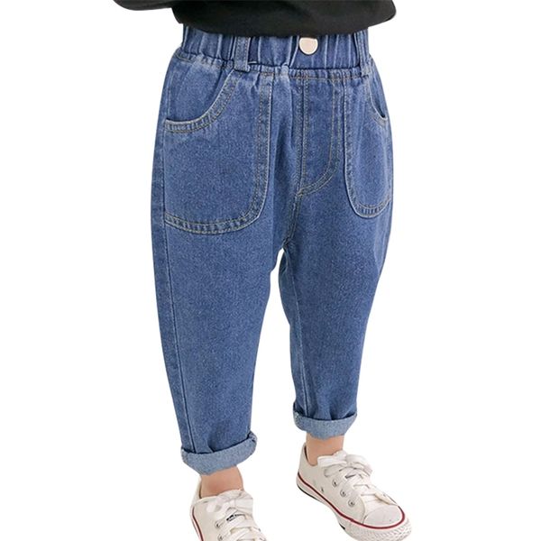 

toddler girls jeans solid color girl jeans casual style jeans baby girl spring autumn girls clothes 210412, Blue