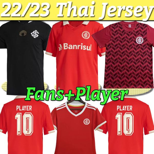 

camisa internacional men kids kit 2022 home soccer jerseys 22 23 special away third yuri alberto taison guerrerd 2023 women training suit sp, Black;yellow