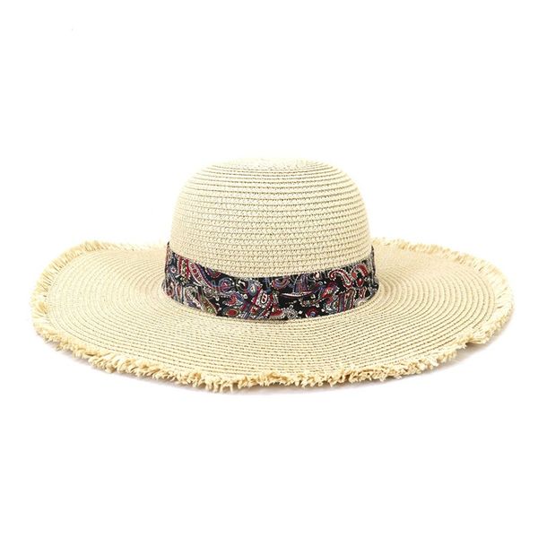 

summer straw hat for women new large wide brim panama fedora cap holiday travel beach sun hat, Blue;gray
