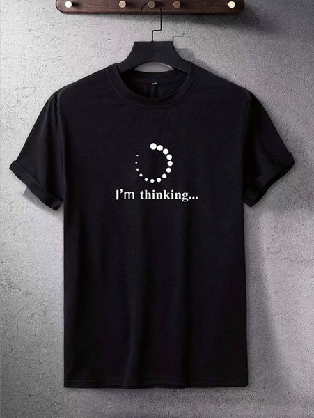 

men geo & slogan graphic tee i4yw#, White;black