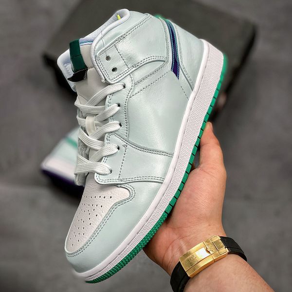 

shoes jumpman 1 mid basketball duck greyish-green 1s designer sport running