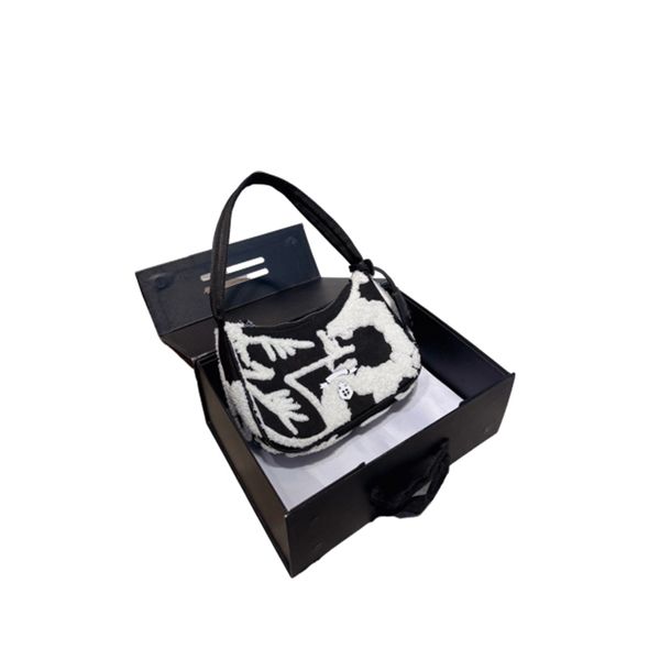 

hobo bag cow color designer pras daes prad bag women totesa saddle shoulder underarm bags handbags fashion