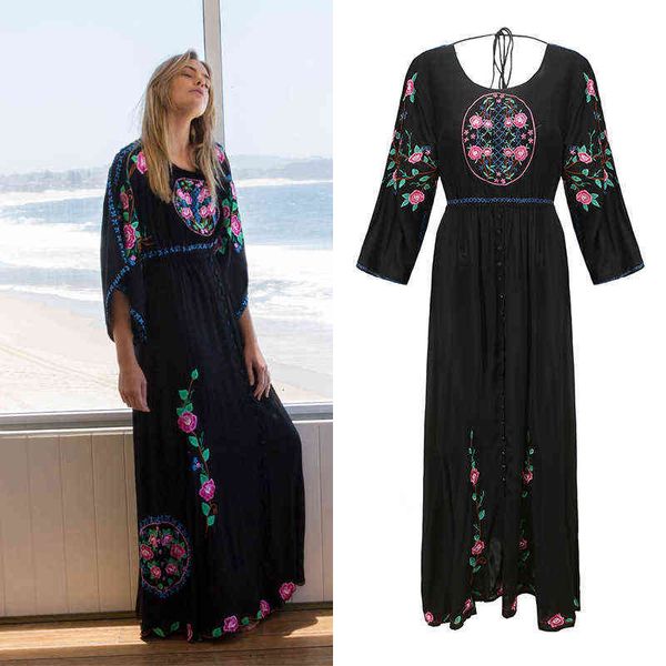 

luxury designer women's dresses 6336# stunning embroidered dresses, Black;gray