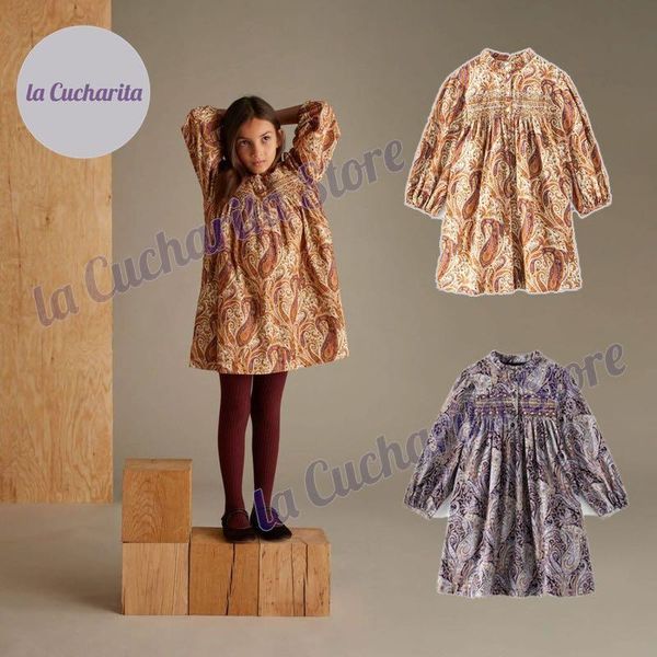 Mädchen Kleider Mädchen Kleid BP Einteilige Frühling Herbst Paisley Cord Kittel Langarm Kinder Kleinkind Baby Kleidung Für