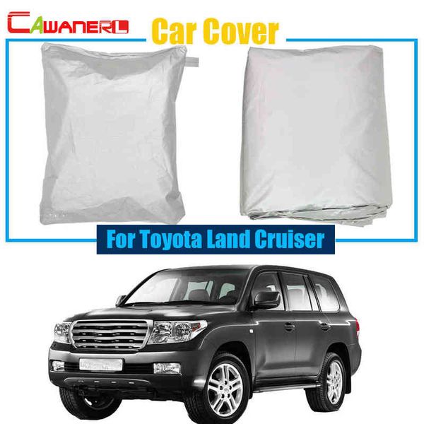 Cawanerl SUV Cover Car Anti UV Sun Shield Copertura protettiva resistente alla pioggia e alla neve per Toyota Land Cruiser H220425