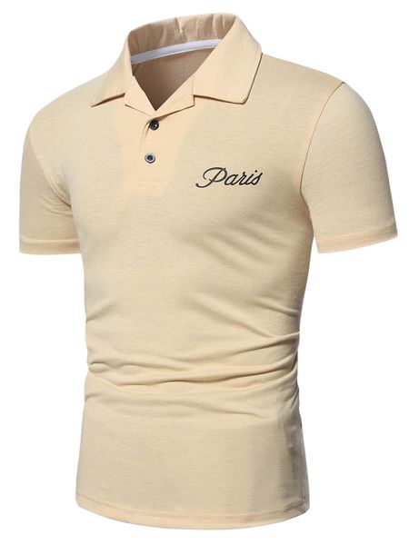 

men letter graphic polo shirt i3vh#, White;black
