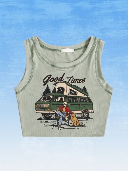 

romwe x frmlsstudio skull & letter graphic tank 27xd#, White