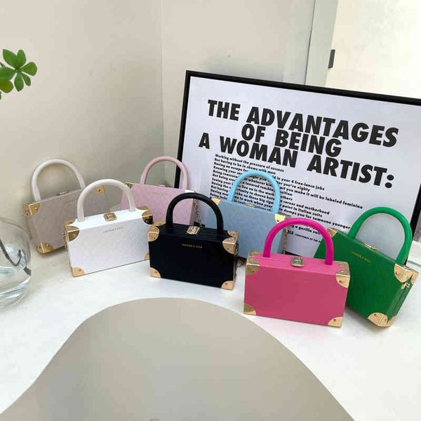 

the new designer handbags 2022 box bag women's zipper strip small woven