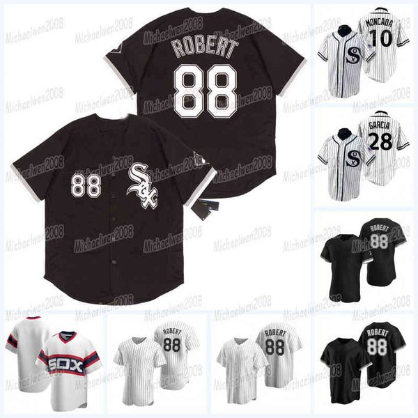 

2021 baseball jersey 10 yoan moncada 60 keuchel 23 edwin encarnacion 88 roberttim anderson eloy jimenez carlton fisk jose abreu adam engel, Black