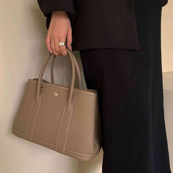 

designer luxury birkinss handbags tot leather bag bridal 2022 garden women's large bucket one shoulder hand tt