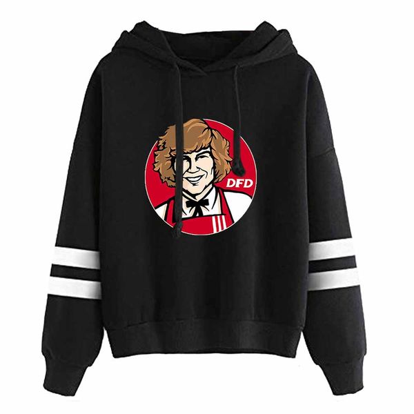 

danny duncan merch hoodie pullover sweatshirt long sleeve fashion clothing, Black
