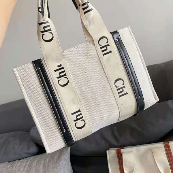 

large capacity canvas tote bag in style women shoulder bag cloth shopper bags 2022 letter printing handbag02