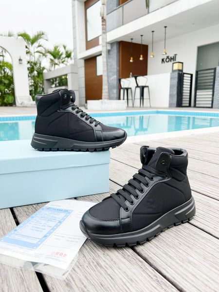 

2023 new designer mens causal shoes fashion woman leather lace up platform sole sneakers white mens womens 0502, Black