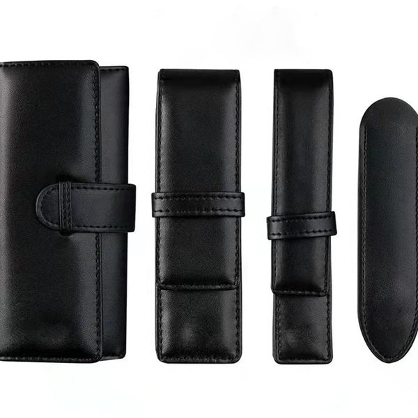

school supplies good quality m pens case gift pen bag black leather famous m pouchs