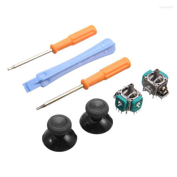 Oyun Denetleyicileri Parçalar için Joysticks 1 Set Analog Joystick Sensör Modül Kapağı Desteği X-Box One yedek tornavida Game