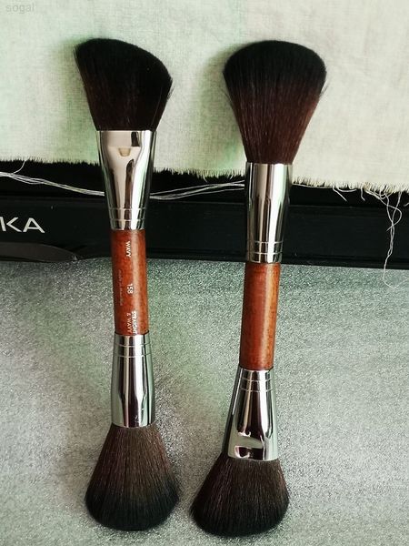 

double-ended sculpting brush 158 multi-functional bonzer hightlight powder makeup brushes face contouring blush shading cosmetics single