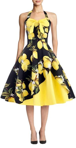 

5.0s v.intage polka dot h.alter c.ocktail s.wing d.ress buttons floral 195.0s rockabilly a.udrey h.epburn p.rom tea p.arty d.ress o28u#, Black;gray