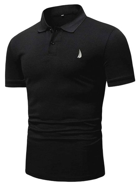 

men embroidery polo shirt y6dk#, White;black