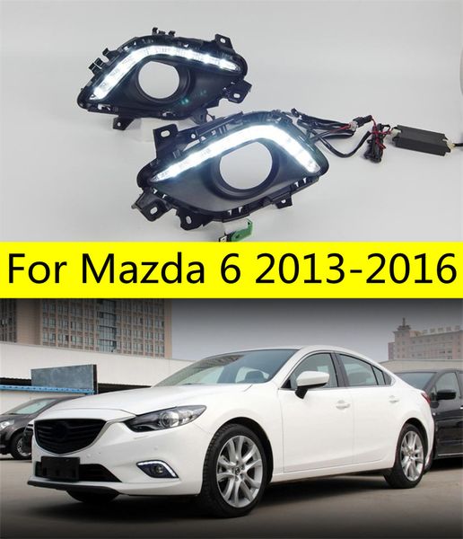 

day lights for mazda 6 2013-20 16 mazda6 atenza drl fog lamp cover gj2fp xd gj2ap led daytime light running light