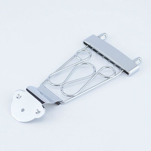 

1 set jazz guitar bridge trapeze tailpiece for hollow body archguitar chrome