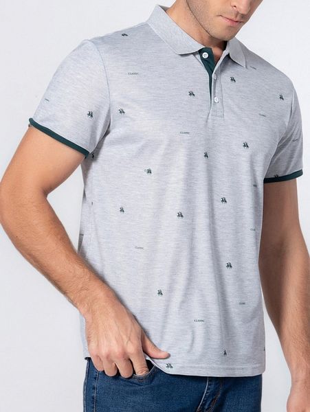 

men random letter & horse print polo shirt d1q8#, White;black