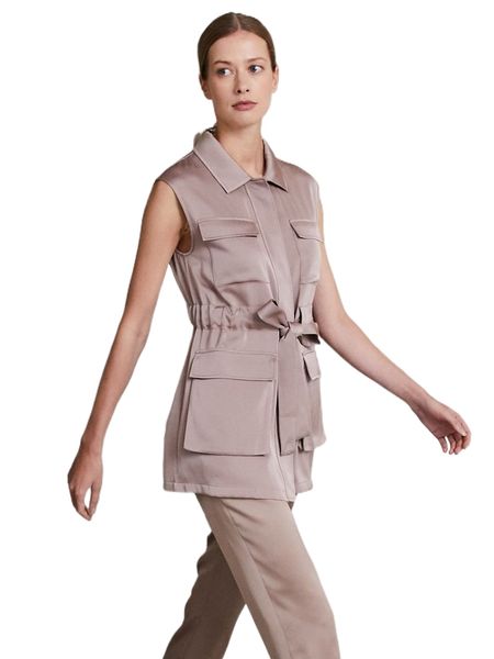 

motf premium drawstring longline vest q5gu#, Black