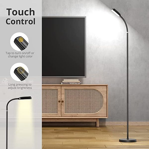 Moderna lampada da terra a LED Cordless Dimming Ricaricabile Touch Floor Light 2 in 1 Lampada da scrivania per lampade da soggiorno Lampada da terra per hotel Lampada da notte d'angolo