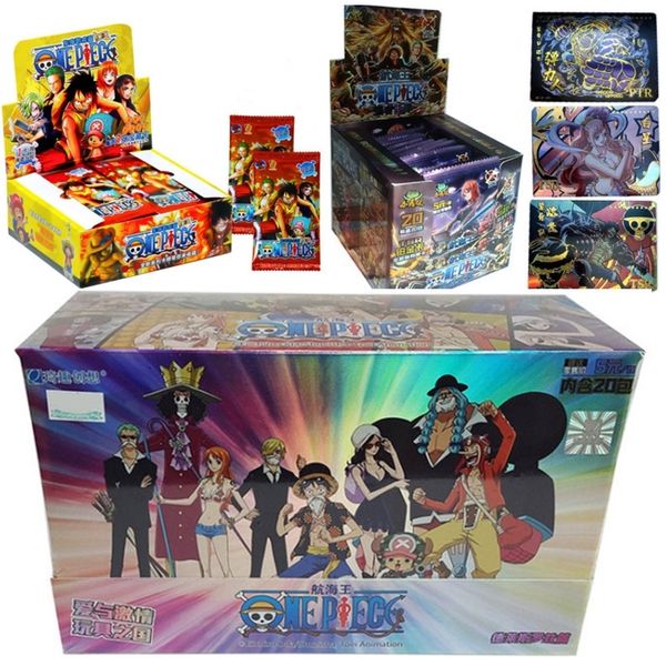 Оригинальная японская аниме One Piece Collection Cark Carts Luffy Roronoa Sanji Nami TCG Game Carts Дети подарки на день рождения 220725