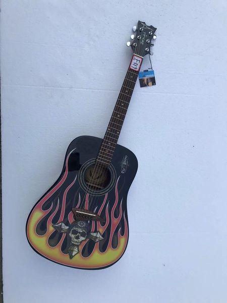 

41 inches acoustic/folk wood guitar solid wood in stock