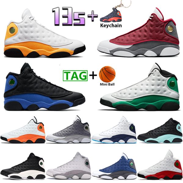 

with box jordns jumpman 13 basketball shoes 13s men sneakers del sol university gold starfish lucky green red flint court purple black train