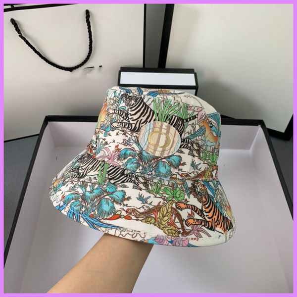 Moda Bucket Hat Women Caps Chapéus Designer de homens Casquette Summer Letters Animal Letters Captadores de beisebol casual Cap Fisherman D224273f