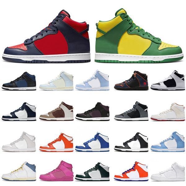 

mate leather desiger high basketball shoes for men fashion vintage syracuse all stars project unicorn doraemon panda dream team men women sn