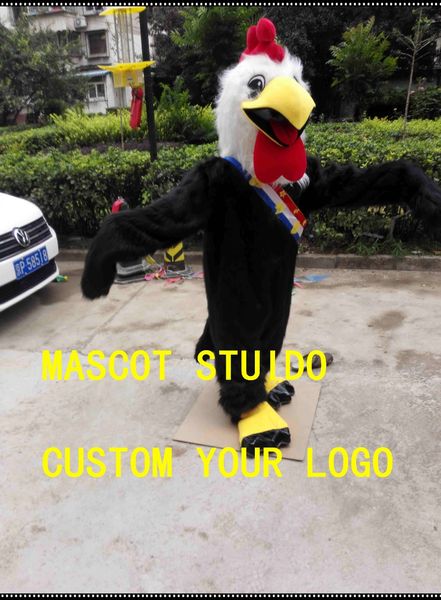 

mascot doll costumeblack rooster mascot costume chicken cock costume custom fancy costume anime kits mascotte fancy dress carnival 41965, Red;yellow