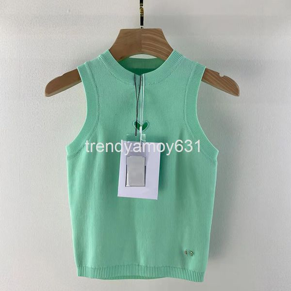 

women's knits & tees xiaoxiang love knitted spring and summer pullover temperament design feeling milk sweet sleeveless vest, White