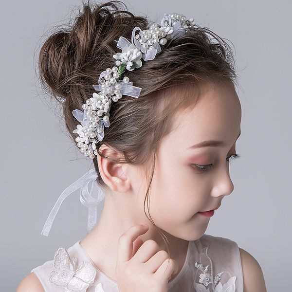 

pink flowers crown festival headpiece women hair accessories headdress girl baby floral garland wedding headwear 220630, Slivery;white