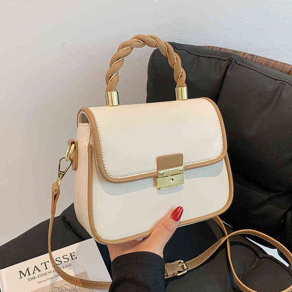 

evening bags fashion pu leather crossbody for women 2022 winter solid color shoulder messenger lady chain small handbag 220517