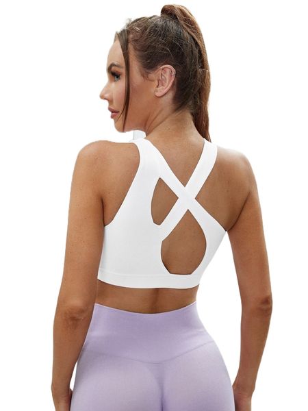 

cut out asymmetrical back sports bra a6jm#, Gray