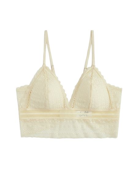 

luvlette lace padded longline bralette p3l7#, Black;red